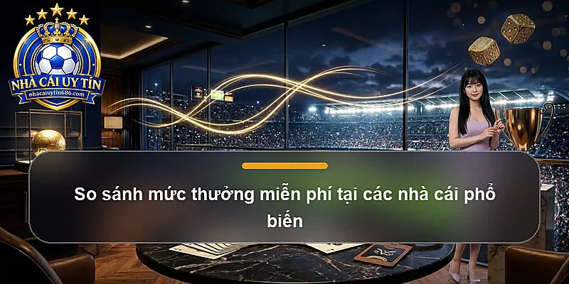 So sánh mức thưởng miễn phí tại các nhà cái phổ biến