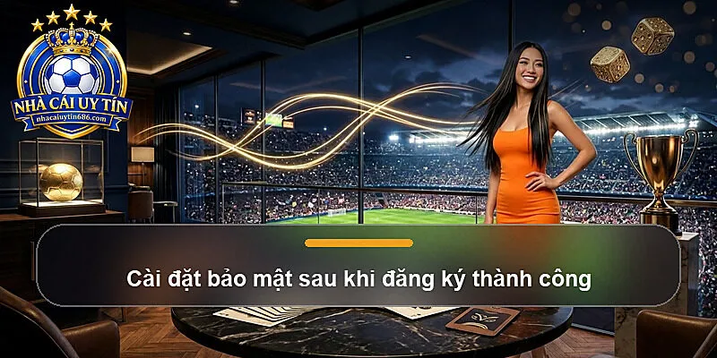 Cài đặt bảo mật sau khi đăng ký thành công