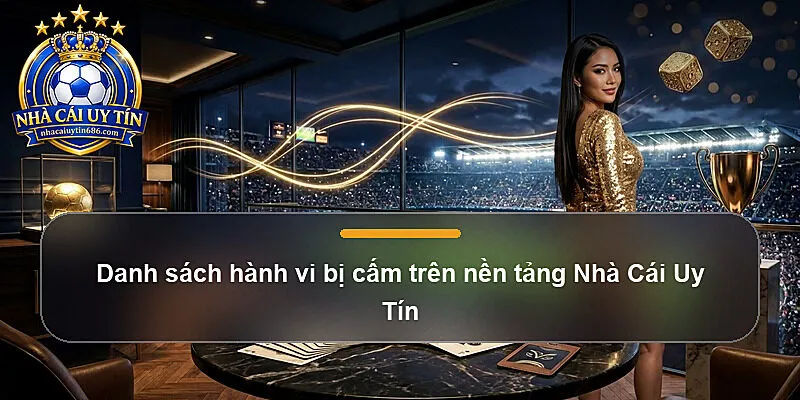 Danh sách hành vi bị cấm trên nền tảng Nhà Cái Uy Tín