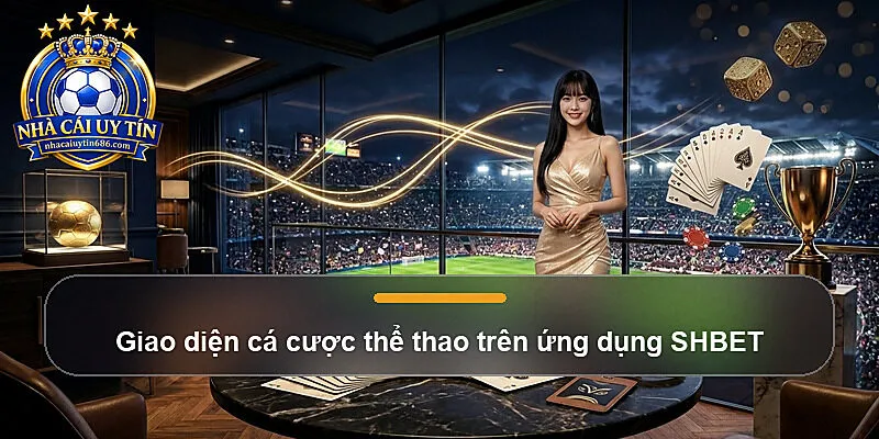 Giao diện cá cược thể thao trên ứng dụng SHBET