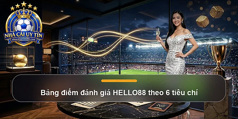 Bảng điểm đánh giá HELLO88 theo 6 tiêu chí