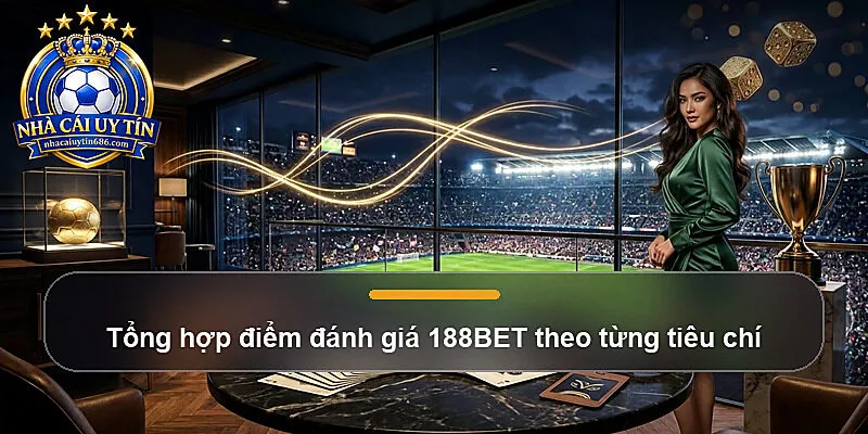Tổng hợp điểm đánh giá 188BET theo từng tiêu chí