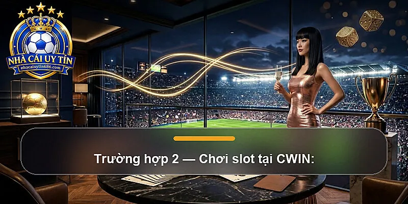 Trường hợp 2 — Chơi slot tại CWIN: