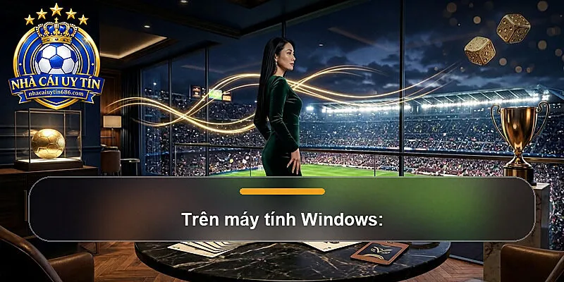Trên máy tính Windows: