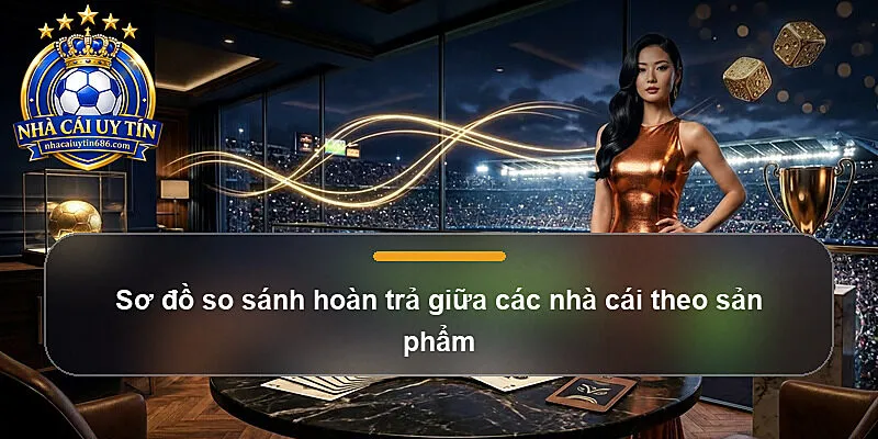 Sơ đồ so sánh hoàn trả giữa các nhà cái theo sản phẩm